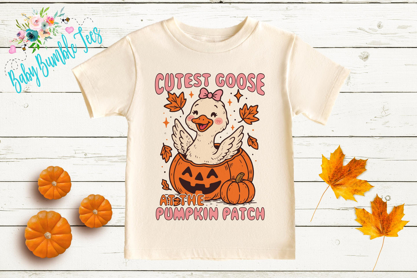 Cutest Goose At The The Patch Shirt - Girls Fall Pumpkin Patch Shirt