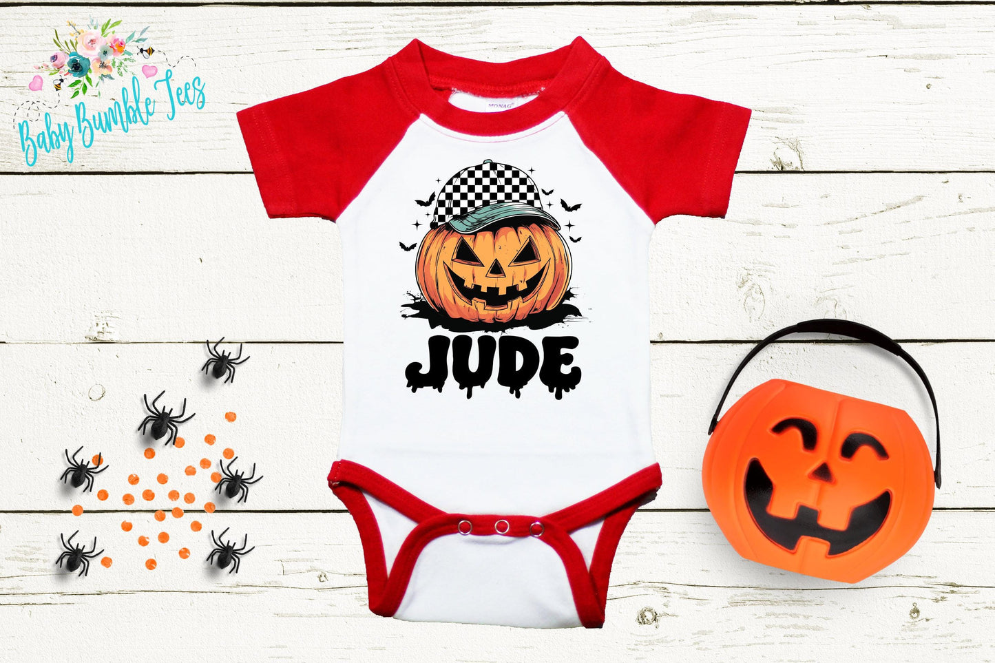 Boys Halloween Bodysuit - Baby Boy Pumpkin Patch Outfit