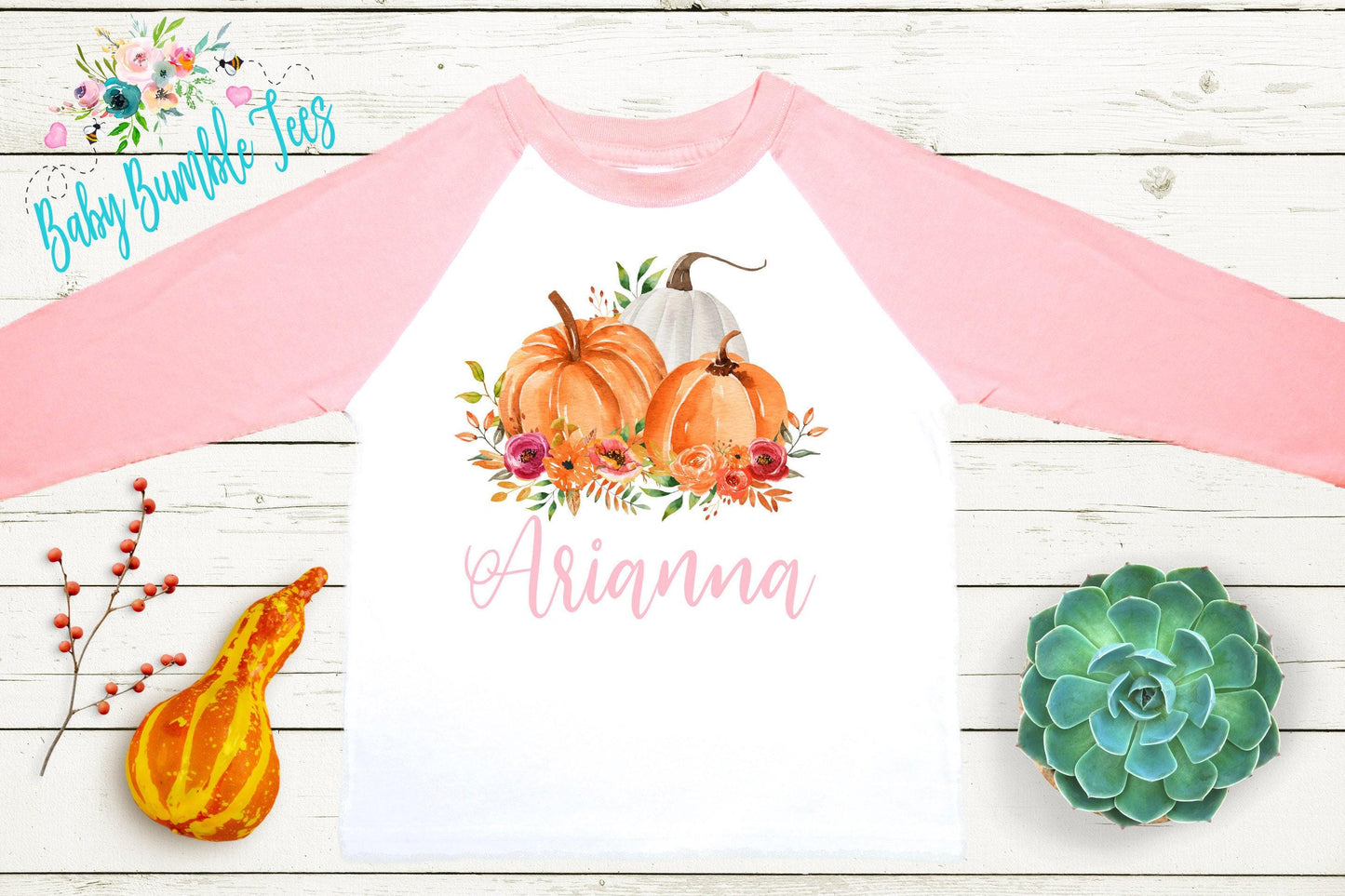 Girls Pumpkin Patch Shirt - Fall Custom Name Outfit