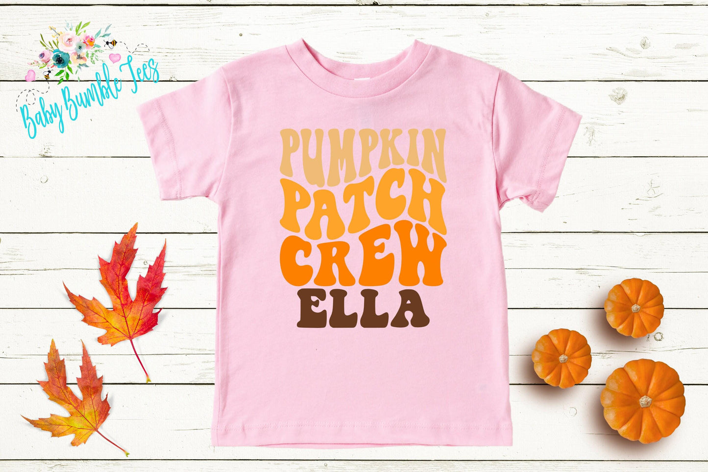 Pumpkin Patch Crew Shirt - Fall Personalized Name Shirt