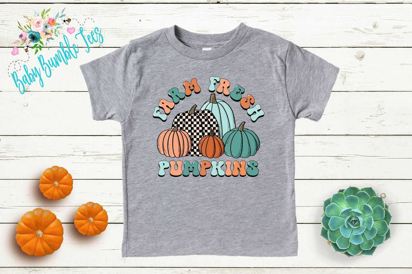 Farm Fresh Pumpkins Shirt - Kids Pumpkin Patch Shirt