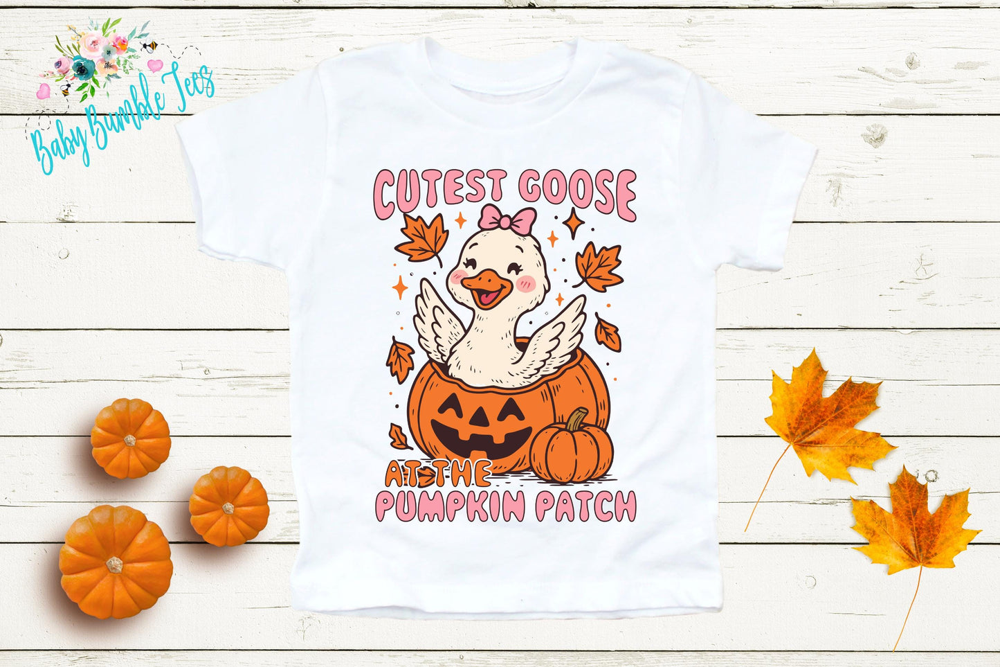 Cutest Goose At The The Patch Shirt - Girls Fall Pumpkin Patch Shirt