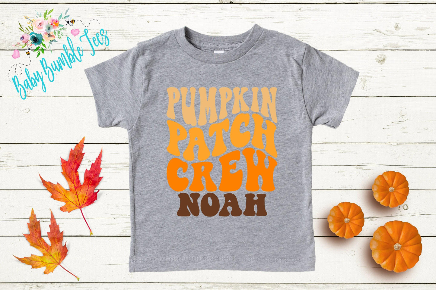 Pumpkin Patch Crew Shirt - Fall Personalized Name Shirt