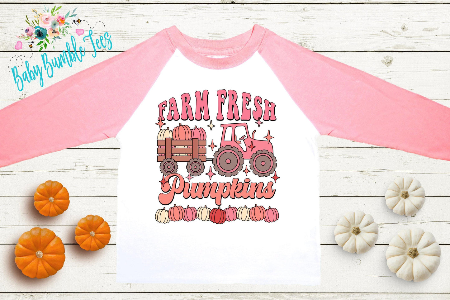 Farm Fresh Pumpkins Shirt - Girls Fall Shirt