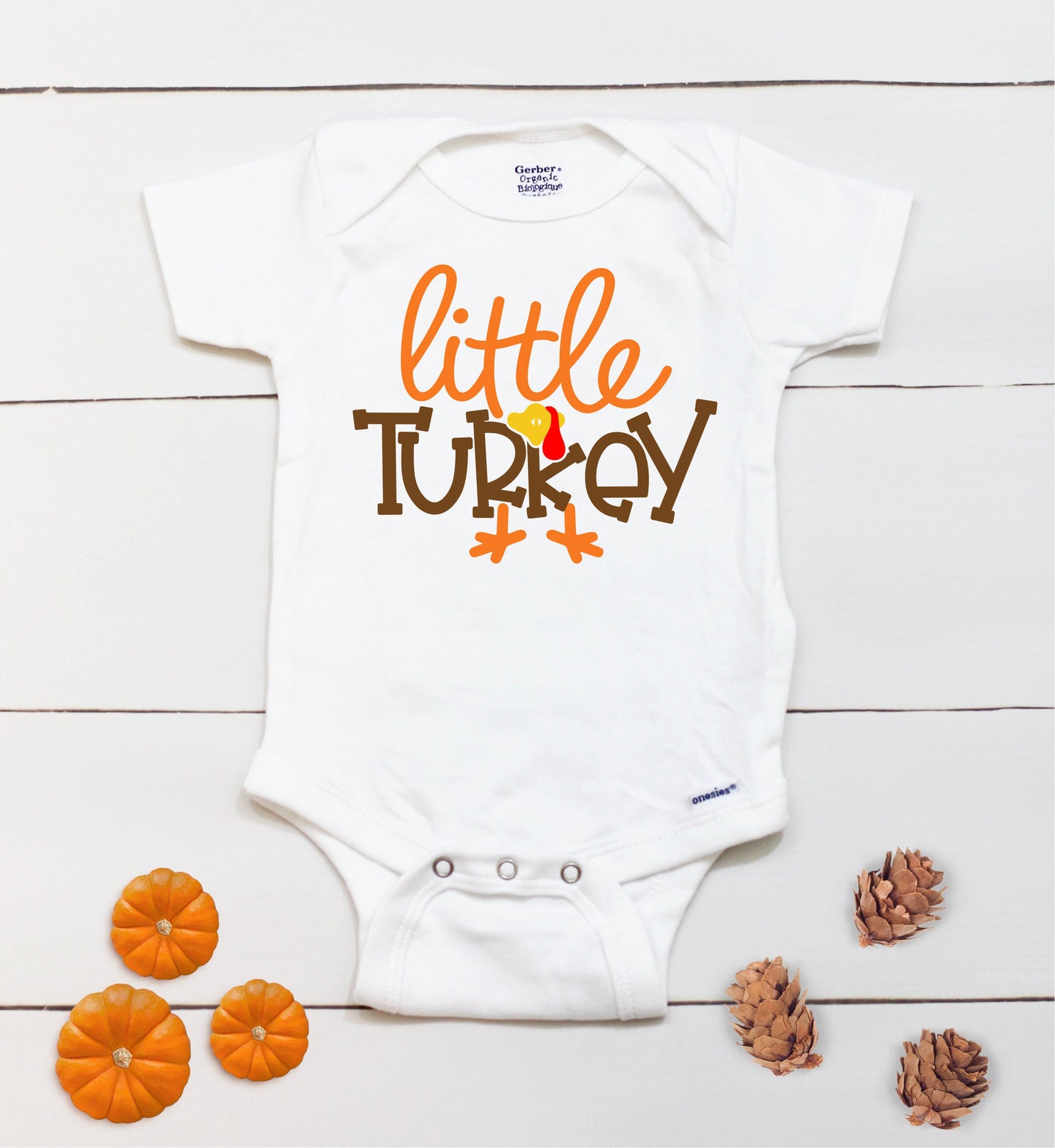 Little Turkey // Baby Boy // First Thanksgiving // Fall // Newborn // Thanksgiving Shirt // Kid Shirt // Onesies® Brand