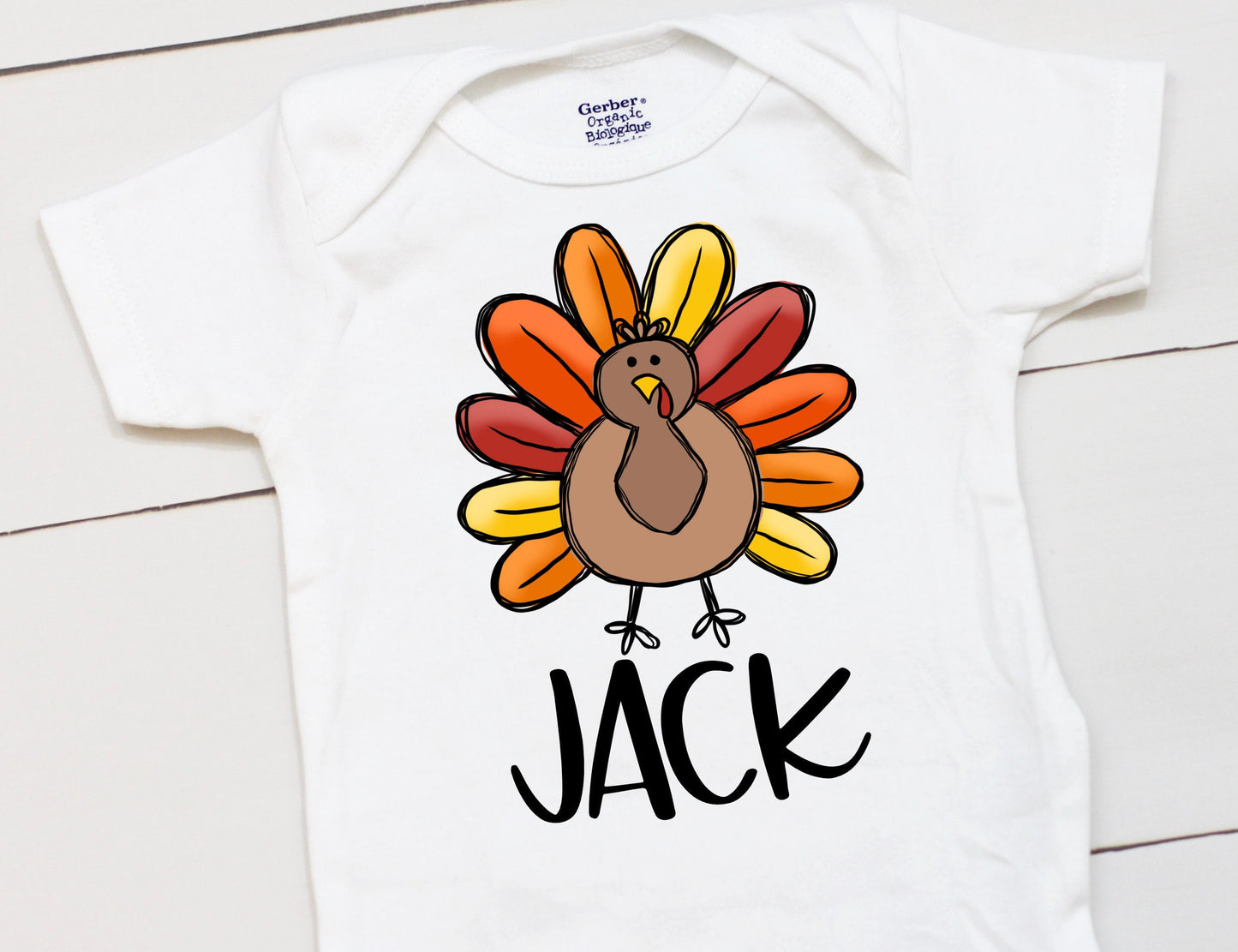 Turkey Name // Baby Boy // First Thanksgiving // Fall // Newborn // Coming home outfit // Thanksgiving Shirt // Kid Onesies® Brand