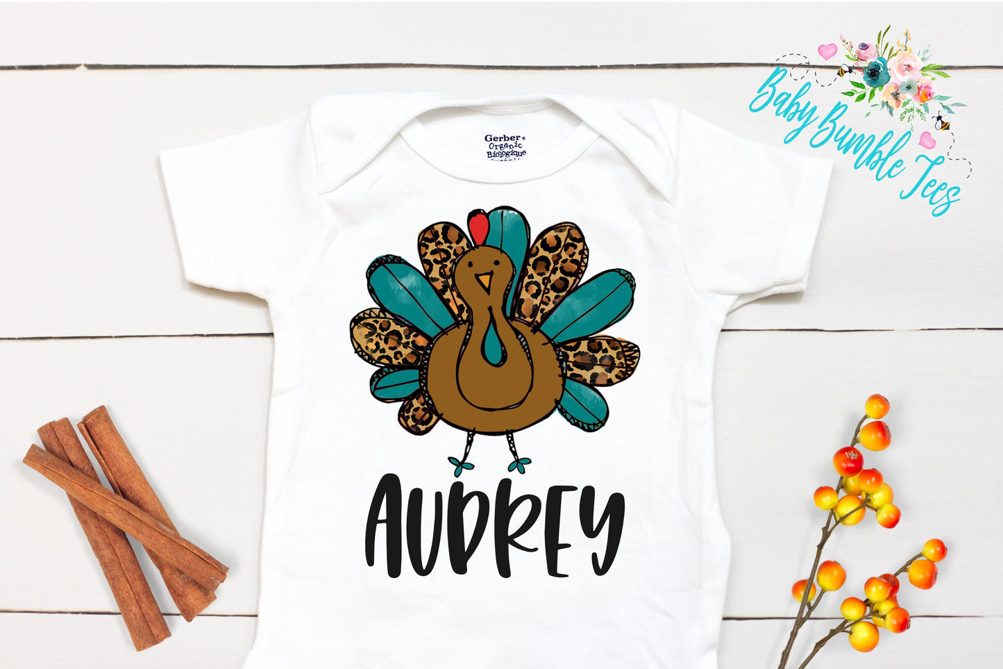 Turkey Name // Baby Girl // First Thanksgiving // Fall // Newborn // Coming home outfit // Thanksgiving Shirt // Kid Onesies® Brand