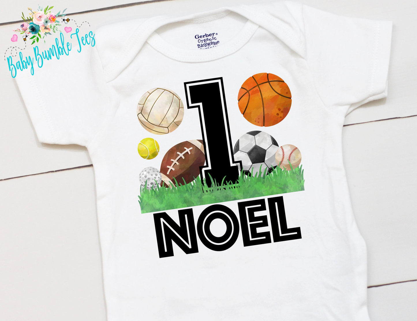 Sports First Birthday // Boy Birthday // 1st Birthday Shirt // Birthday Boy // First Birthday // Football // Soccer / Baseball