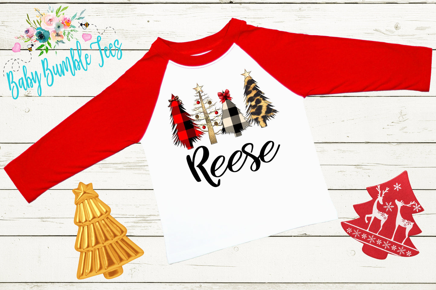 Christmas Tree Shirt // Personalized Name // Christmas // Girl T Shirt // Truck // Girls Christmas Shirt // Christmas Trees // Toddler Shirt