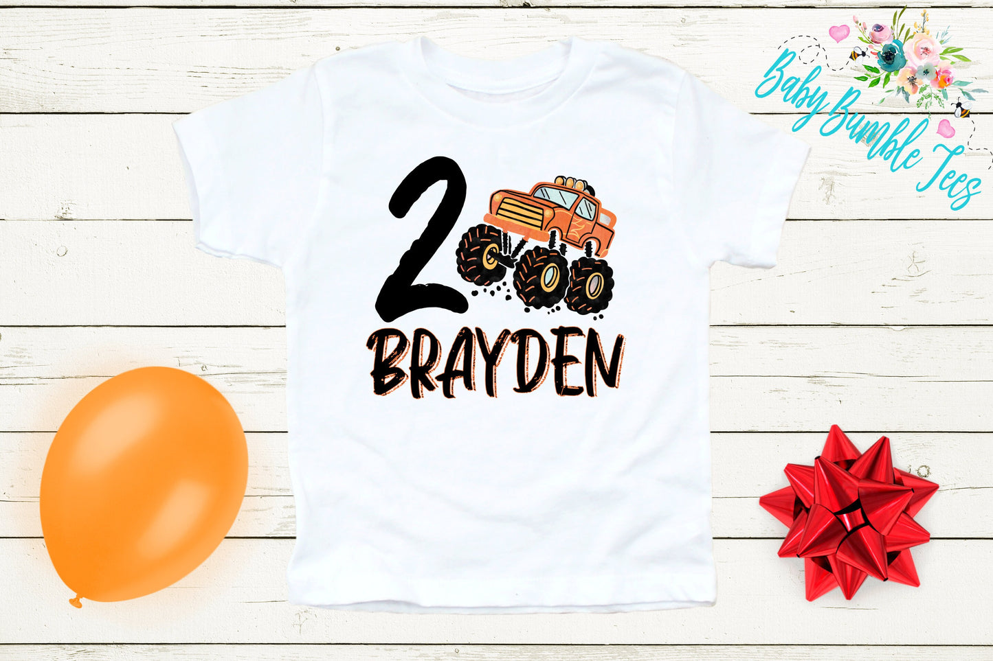 Monster Truck Birthday Shirt // Boy Birthday Shirt // 2nd Birthday Shirt // Birthday Boy // Second Birthday // Monster Truck Birthday Shirt
