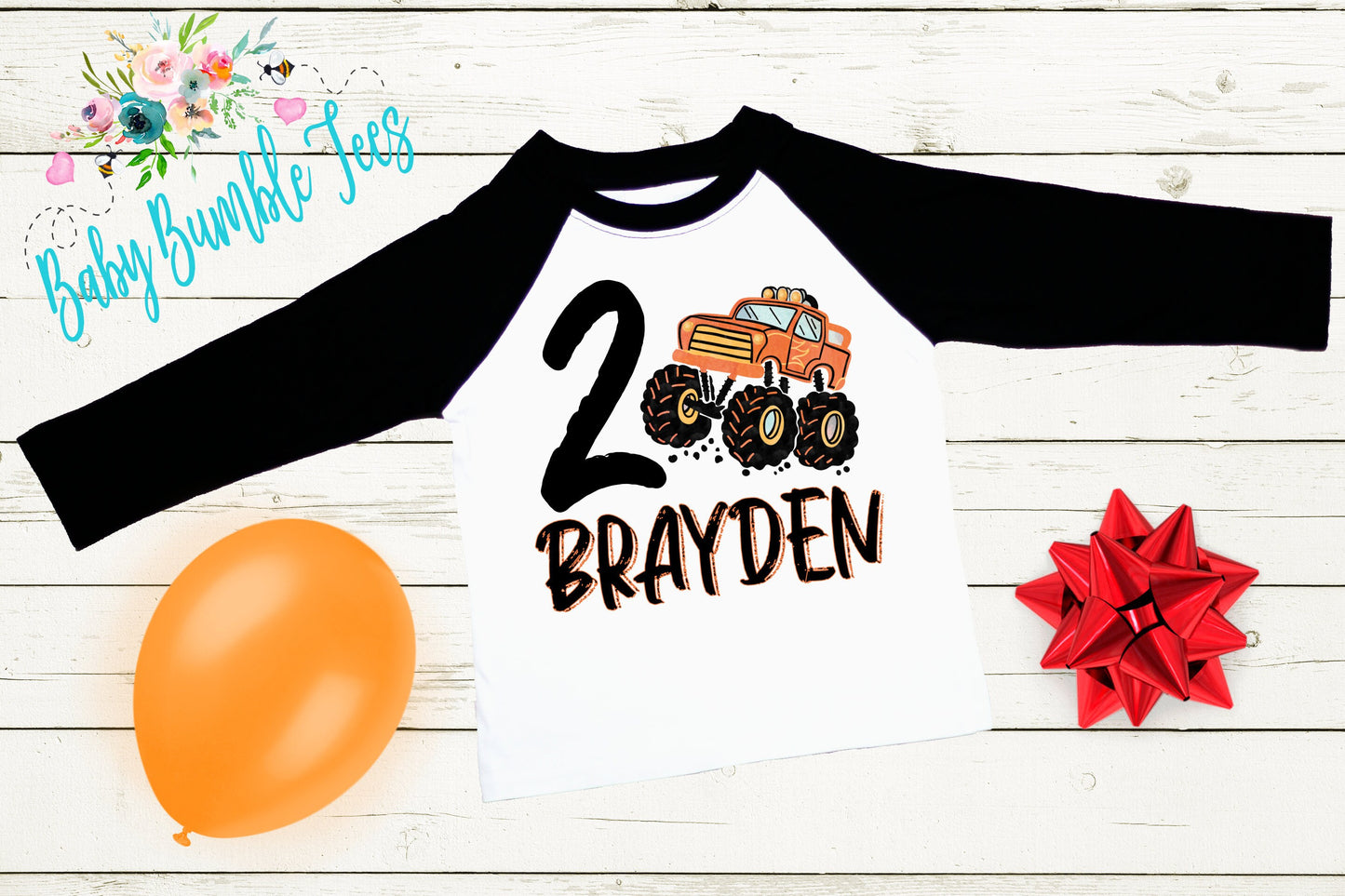 Monster Truck Birthday Shirt // Boy Birthday Shirt // 2nd Birthday Shirt // Birthday Boy // Second Birthday // Monster Truck Birthday Shirt