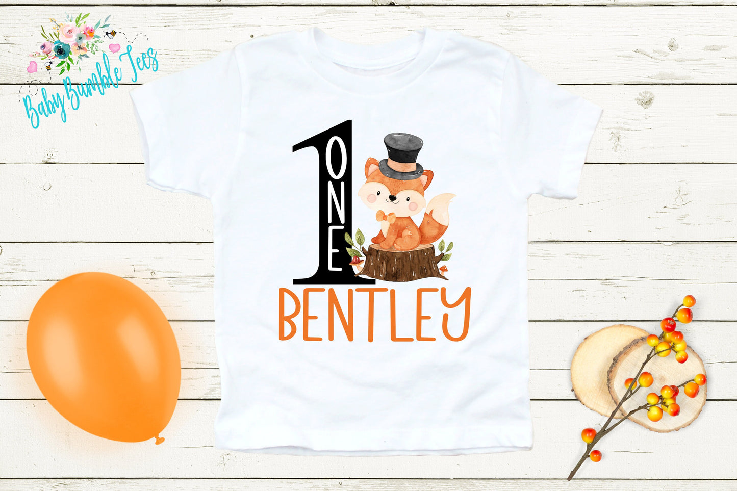 Woodland Birthday Shirt // Boy Birthday Shirt // 1st Birthday Shirt // Birthday Boy / First Birthday / Woodland Animals / Boy Birthday Fox