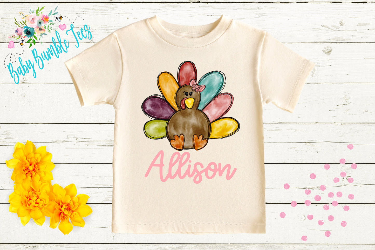 Girl Turkey Shirt // Kids Thanksgiving Shirt // Turkey shirt // Girls Thanksgiving Shirt // Toddler Shirt // Fall Kids Shirt // Thanksgiving