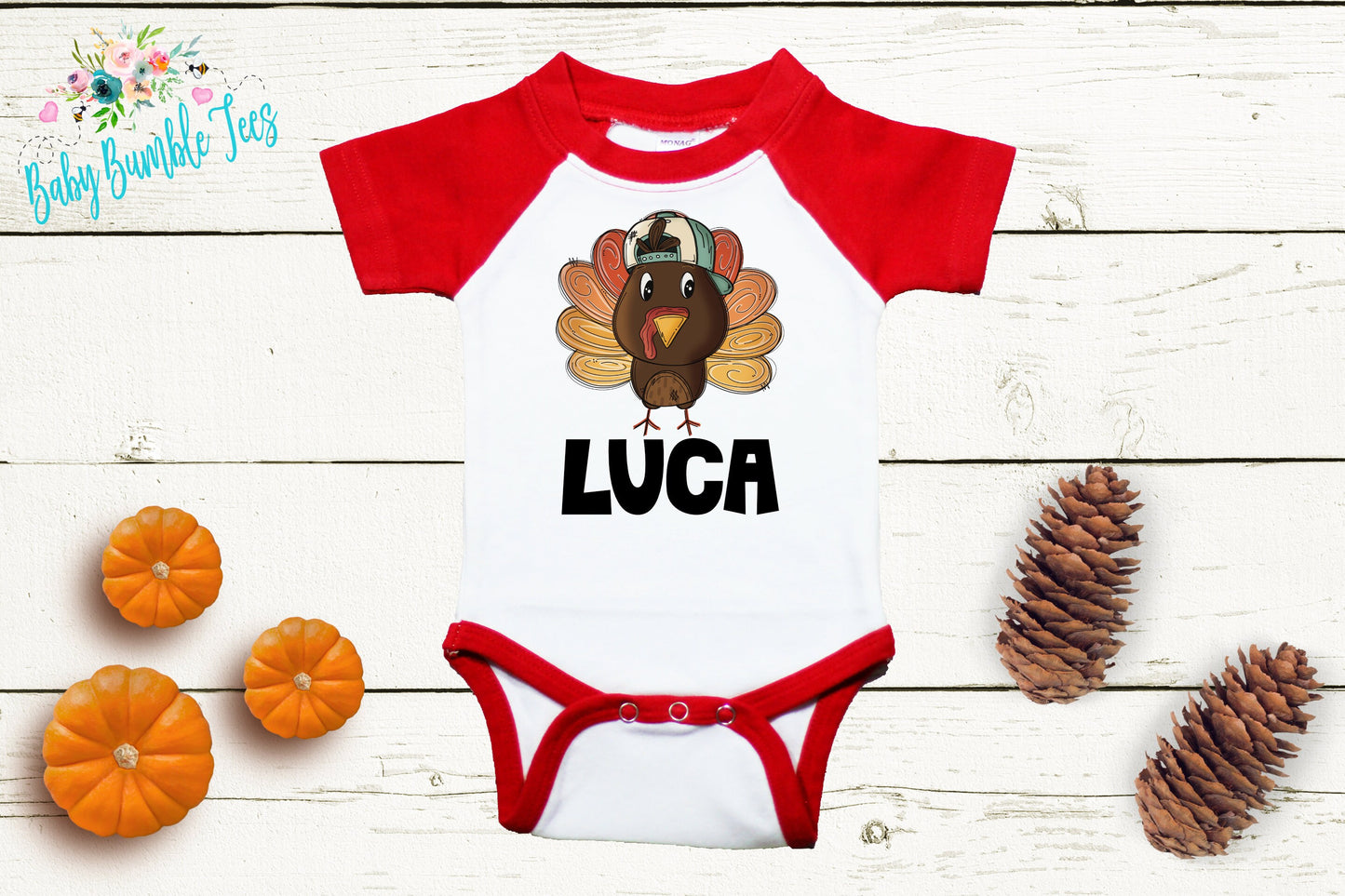 Turkey Name // Baby Boy // First Thanksgiving // Fall // Newborn // Coming home outfit // Thanksgiving Shirt // Kids Thanksgivng Shirt