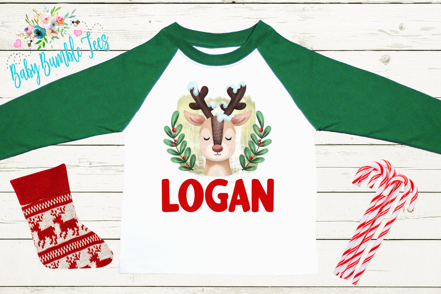 Boys Reindeer Shirt // Kids Christmas Shirt // Personalized Name // Toddler Christmas Shirt // Holiday Shirt // Reindeer Shirt // Gift
