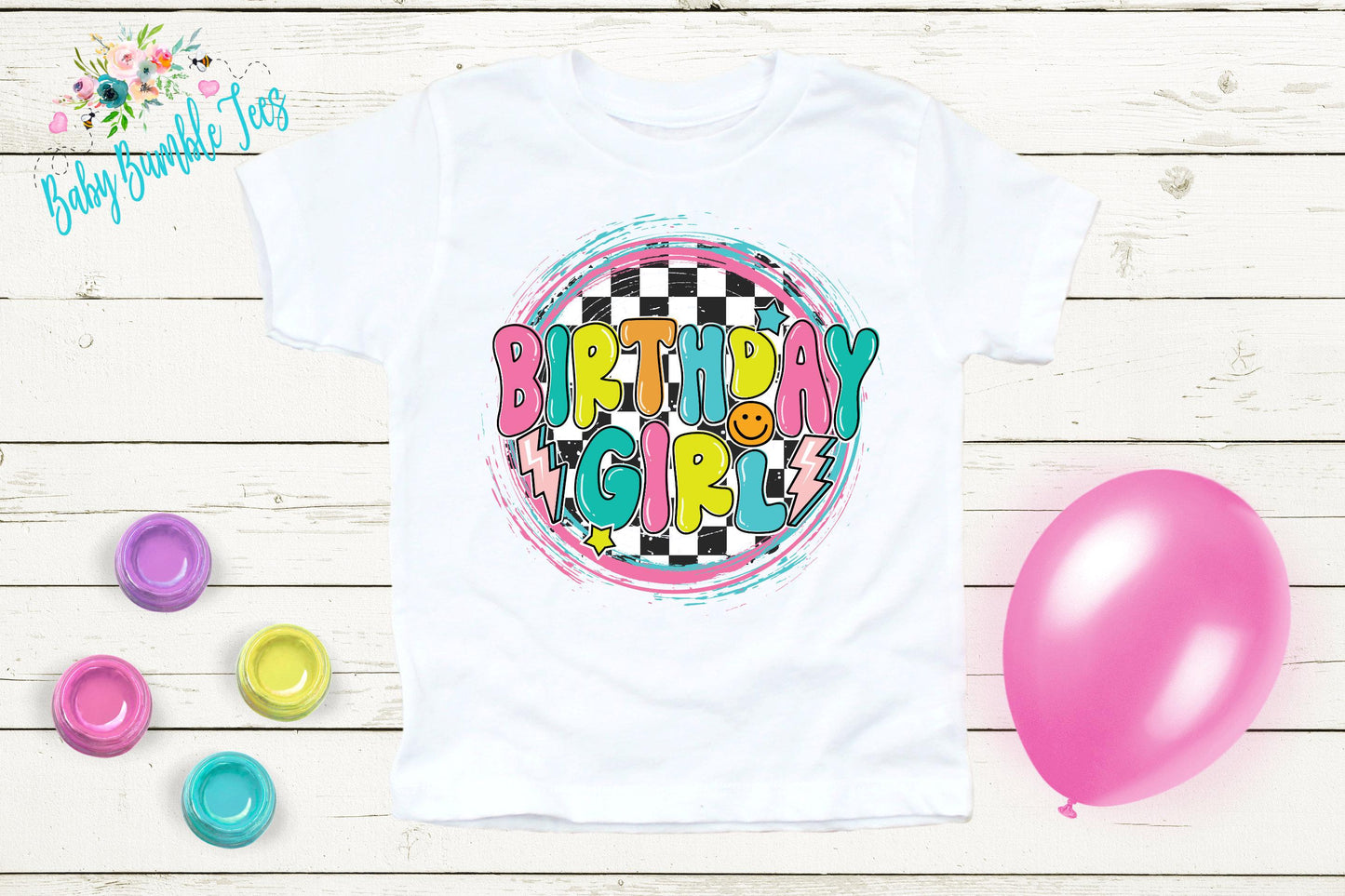 Birthday Girl Shirt / Kids Birthday Shirt / Retro Birthday Tee / Girl Birthday shirt / Birthday Party / Groovy Birthday / Toddler Birthday