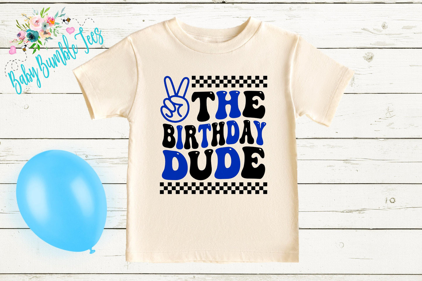 Birthday Dude Shirt / Kids Birthday Shirt / Retro Birthday Tee / Birthday Boy shirt / Birthday Party / Groovy Birthday / Toddler Birthday