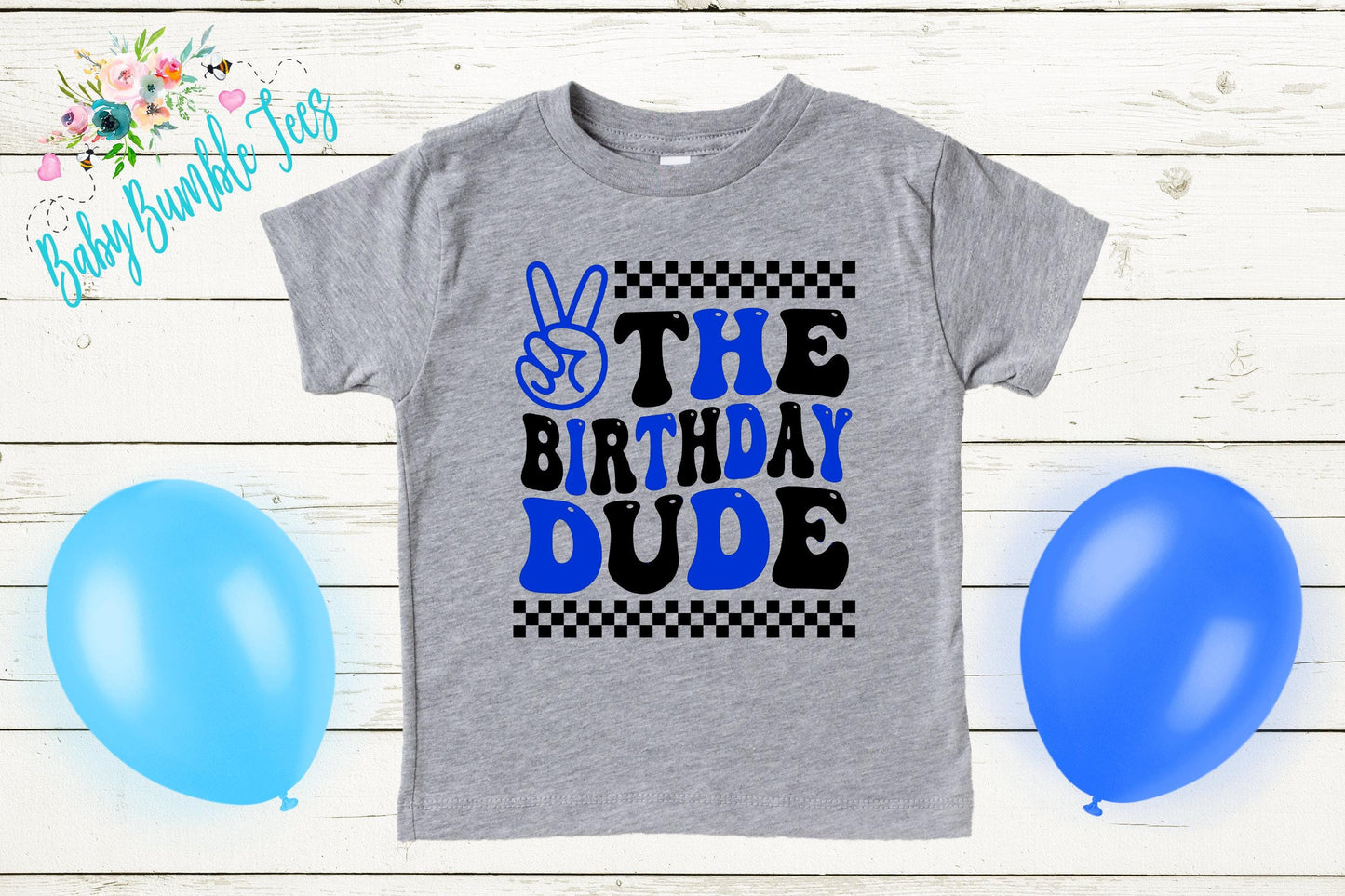 Birthday Dude Shirt / Kids Birthday Shirt / Retro Birthday Tee / Birthday Boy shirt / Birthday Party / Groovy Birthday / Toddler Birthday