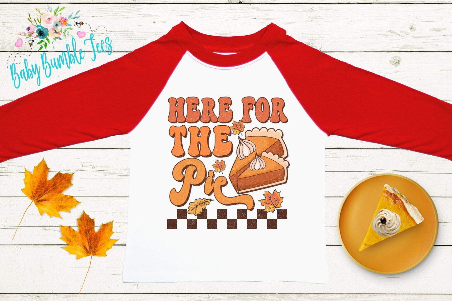 Here For The Pie Shirt, Kids Thanksgiving T-shirt, Toddler Fall Tee, Pumpkin Patch Outfit, Retro Kids Fall Shirt, Retro Groovy Shirt, Funny