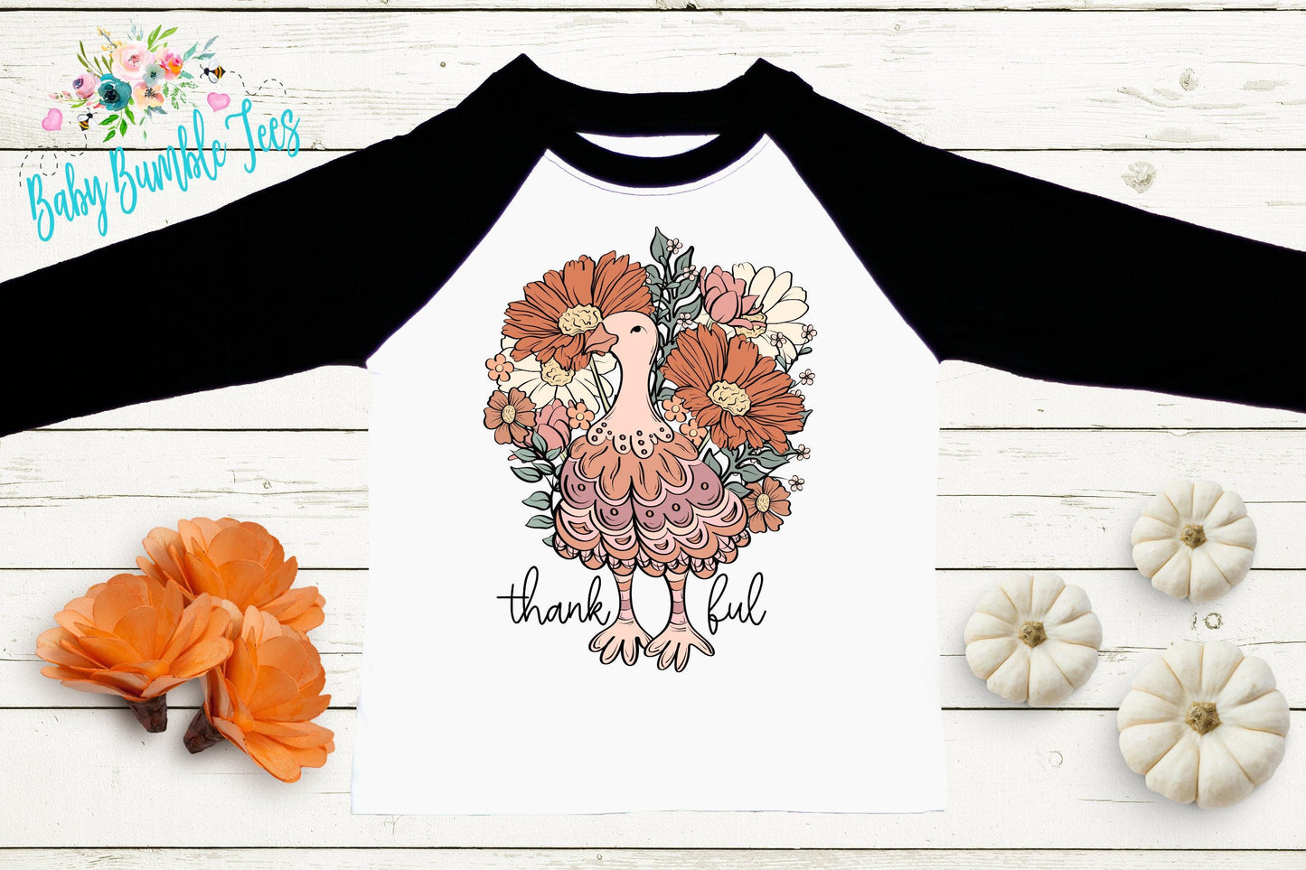Girls Thanksgiving T-shirt, Boho Turkey Tee, Toddler Fall Shirt, Kids Pumpkin Patch Outfit, Retro Kids Shirt, Groovy Holiday Girl Shirt
