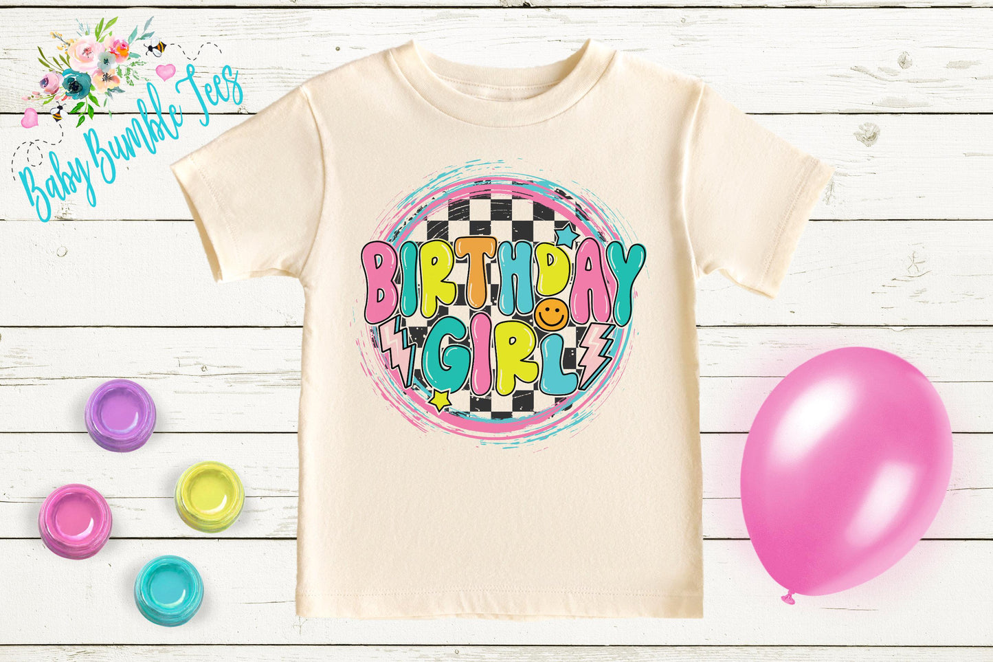 Birthday Girl Shirt / Kids Birthday Shirt / Retro Birthday Tee / Girl Birthday shirt / Birthday Party / Groovy Birthday / Toddler Birthday