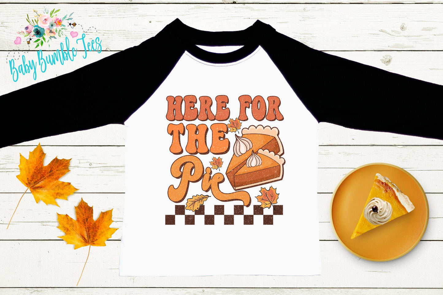Here For The Pie Shirt, Kids Thanksgiving T-shirt, Toddler Fall Tee, Pumpkin Patch Outfit, Retro Kids Fall Shirt, Retro Groovy Shirt, Funny