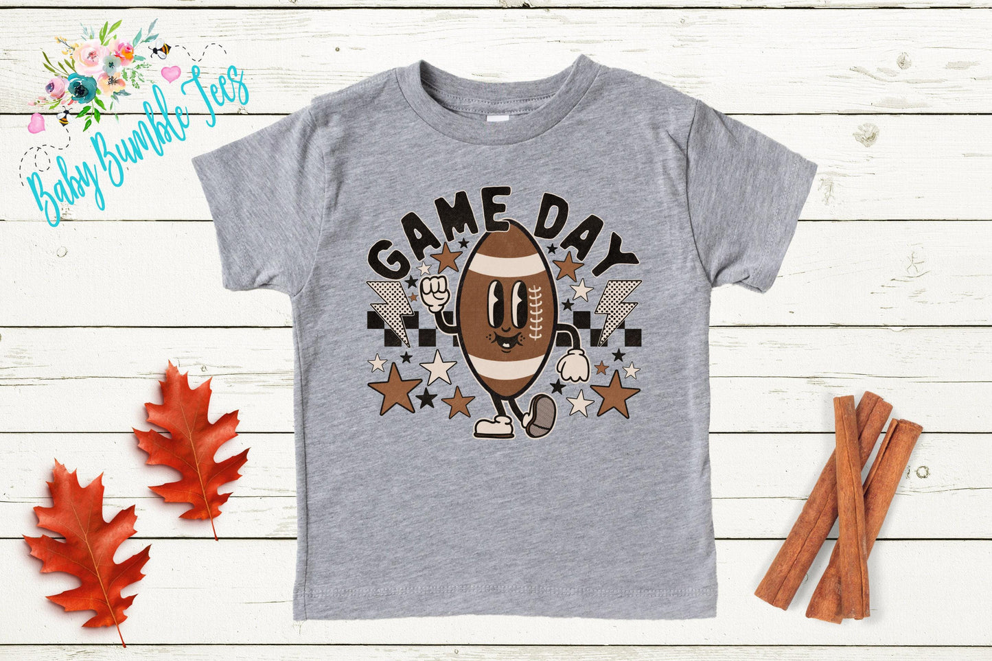 Game Day Shirt // Kids Football Shirt // Boys Fall Shirt // Kids Fall Shirt // Toddler Fall Shirt // Kids Sports Shirt // Kids Retro Shirt