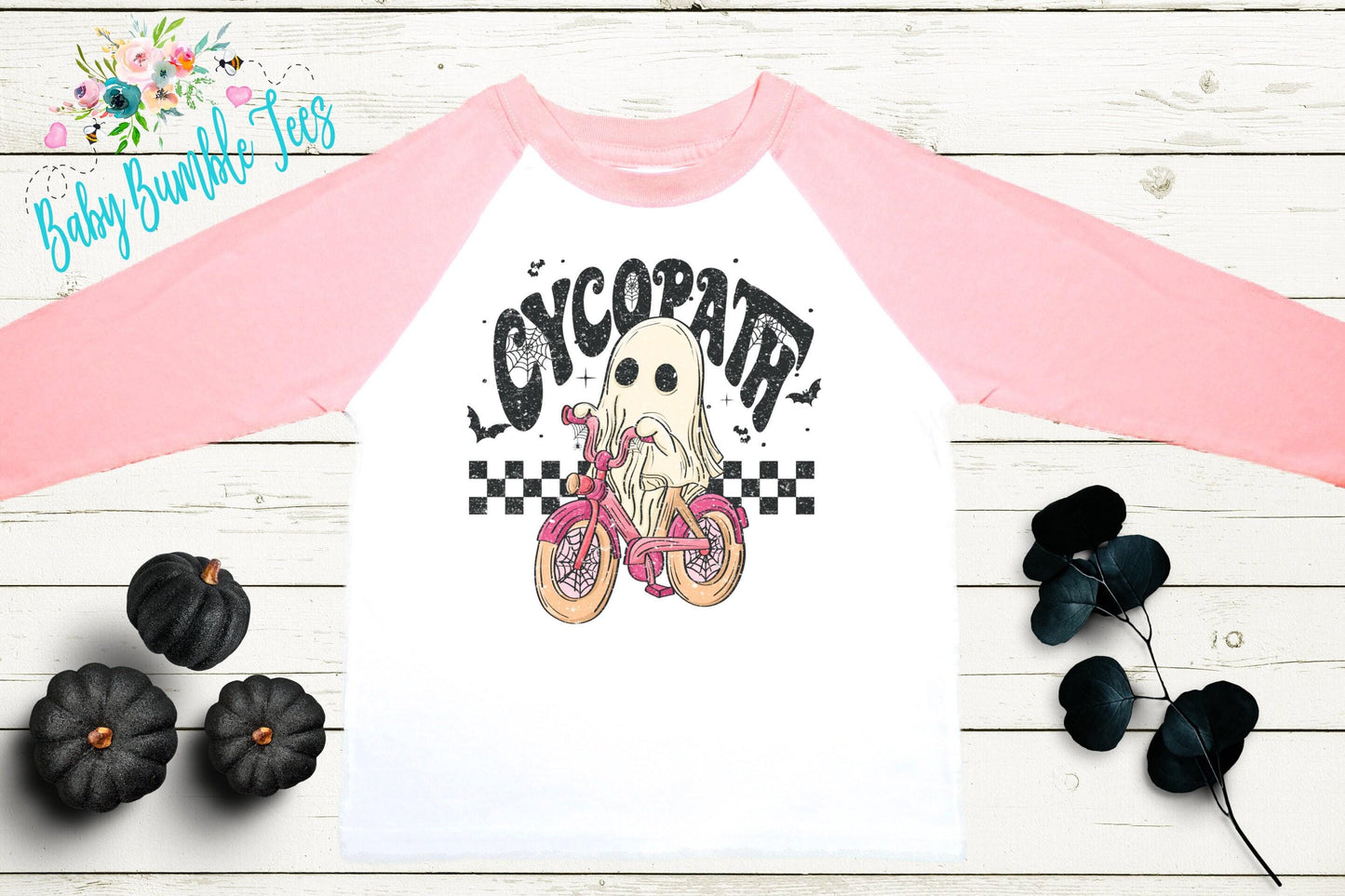 Cycopath Halloween Shirt // Girls Halloween Shirt // Toddler Halloween Shirt // Kids Halloween Shirt // Distressed Halloween Shirt // Funny
