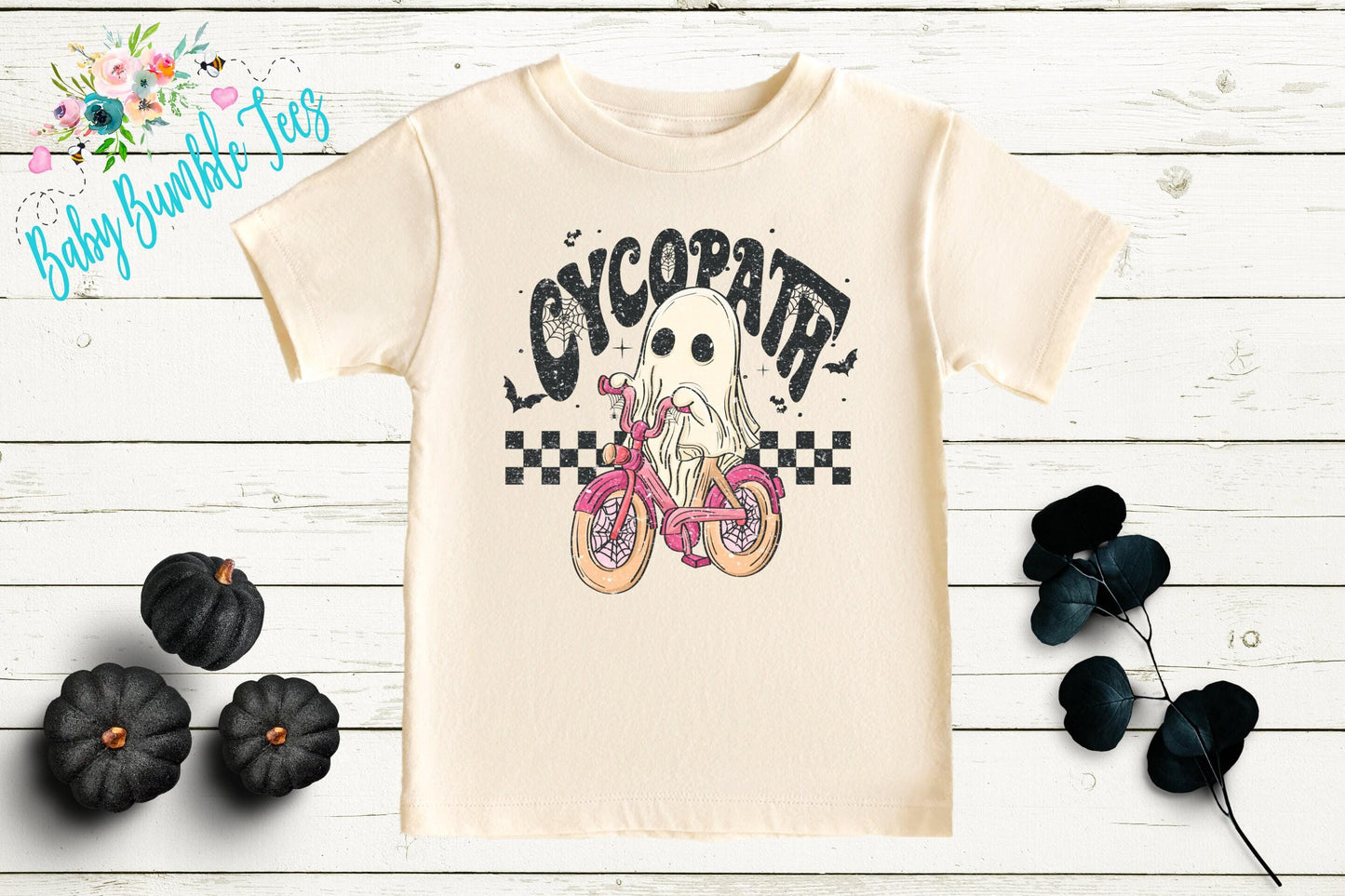 Cycopath Halloween Shirt // Girls Halloween Shirt // Toddler Halloween Shirt // Kids Halloween Shirt // Distressed Halloween Shirt // Funny