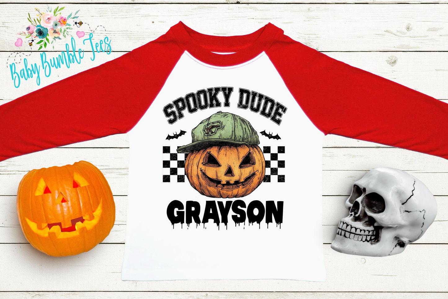 Boys Pumpkin Halloween Shirt, Personalized Name T-Shirt, Pumpkin Patch, Custom Name, Toddler Tshirt, Kids Shirt, Distressed Retro Halloween