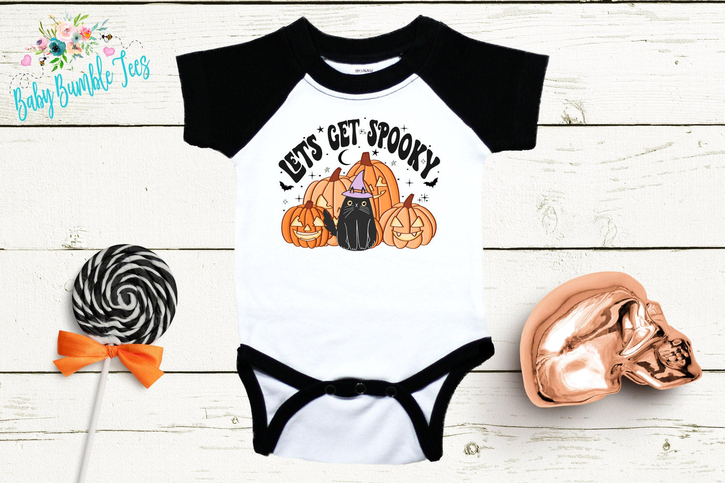Lets Get Spooky Bodysuit // Girls Halloween // Cat Kids Shirt // Kids Halloween Shirt // My First Halloween // Fall Shirt // Onesies® Brand
