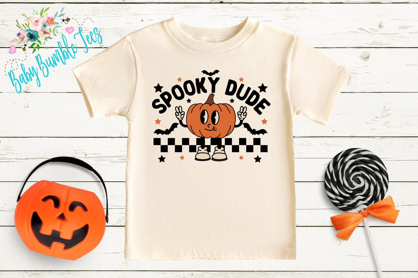 Spooky Dude Shirt // Boys Halloween Shirt // Toddler Halloween Shirt // Kids Halloween Shirt // Retro Pumpkin Halloween Shirt // Fall Shirt