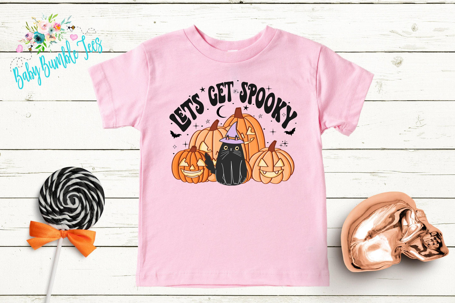 Lets Get Spooky Shirt // Girls Halloween Shirt // Toddler Halloween Shirt // Kids Halloween Shirt // Kids Fall Shirt // Girls Fall Shirt