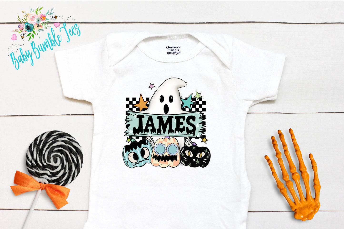Halloween Ghost Bodysuit // Boy Halloween Shirt // Pumpkin Patch // Kids halloween Shirt // Retro Halloween // Kids Shirt // Onesies® Brand
