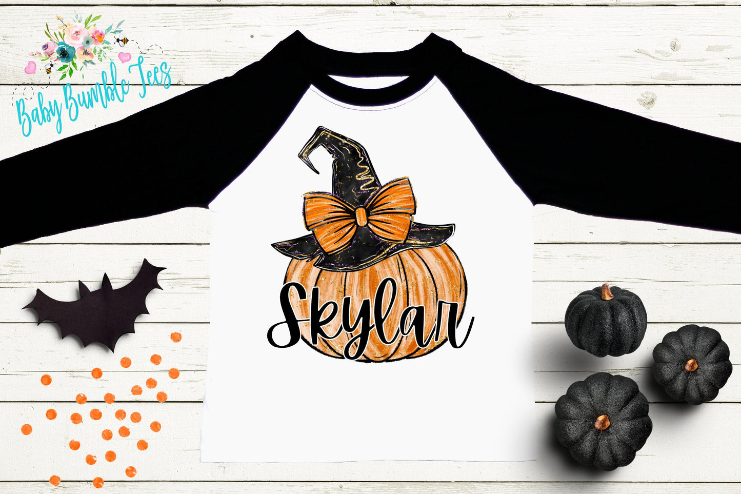 Halloween Pumpkin Shirt // Personalized Name T-Shirt // Pumpkin Patch // Custom Name // Toddler shirt / Kids Shirt / Girls Halloween Shirt
