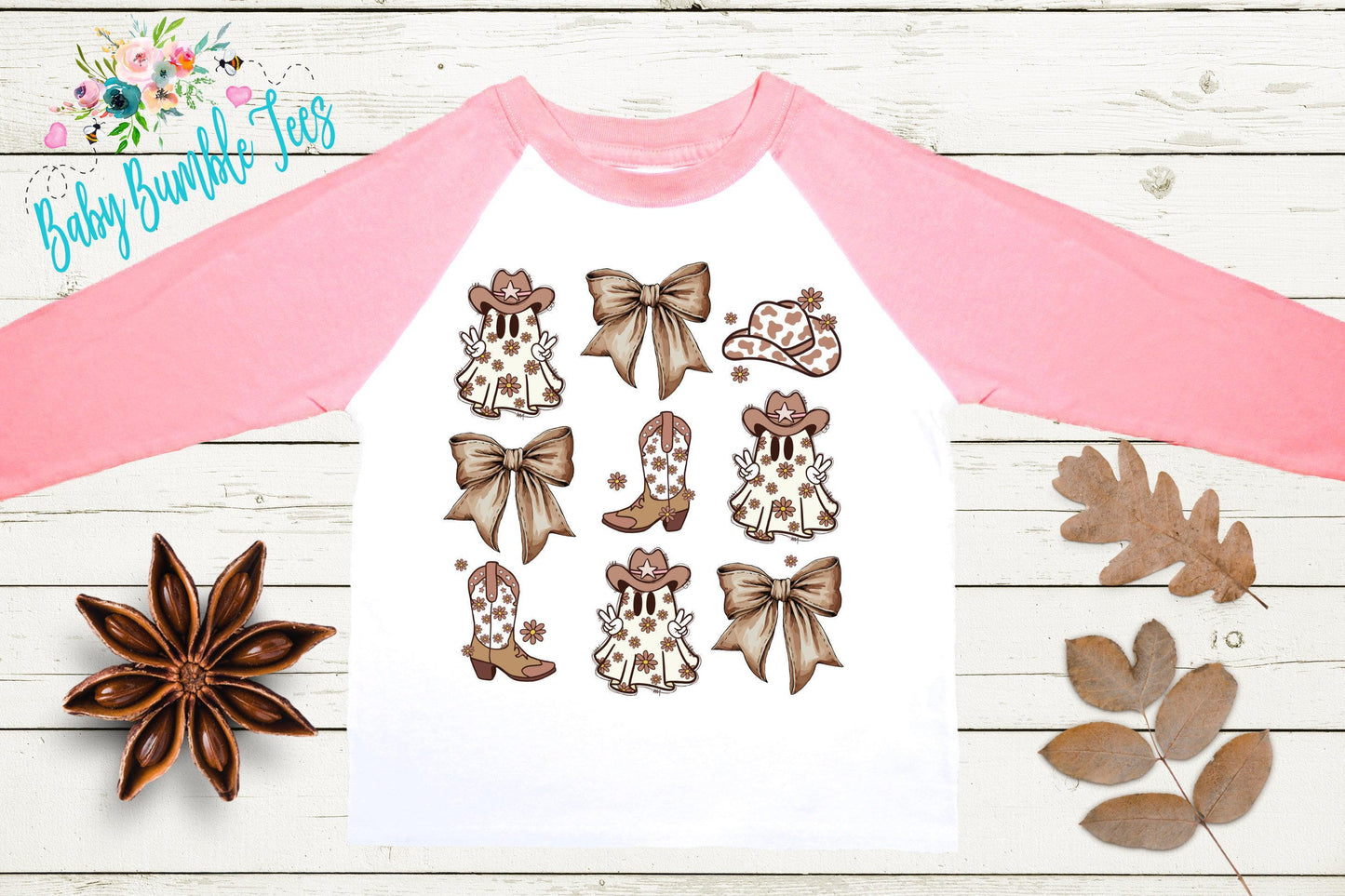 Girls Ghost Halloween Shirt // Cowgirl Boots Shirt // Girls Fall Shirt // Toddler Halloween Shirt // Kids Shirt // Kids Retro Halloween