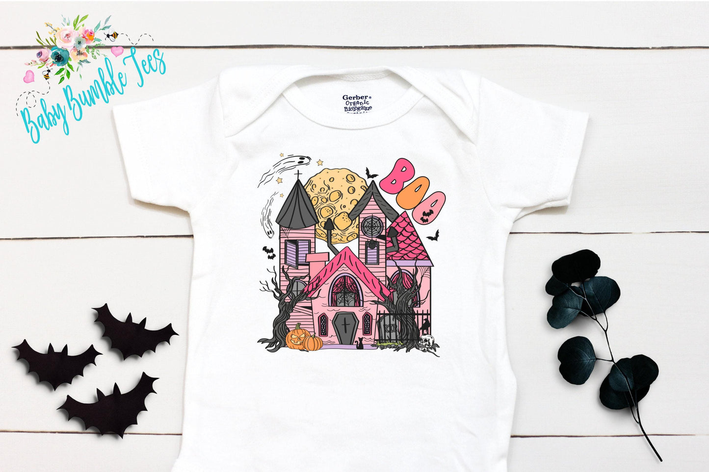 Halloween House Bodysuit // Girls Halloween // Ghost Kids Shirt // Kids Halloween Shirt // My First Halloween // Fall Shirt / Onesies® Brand
