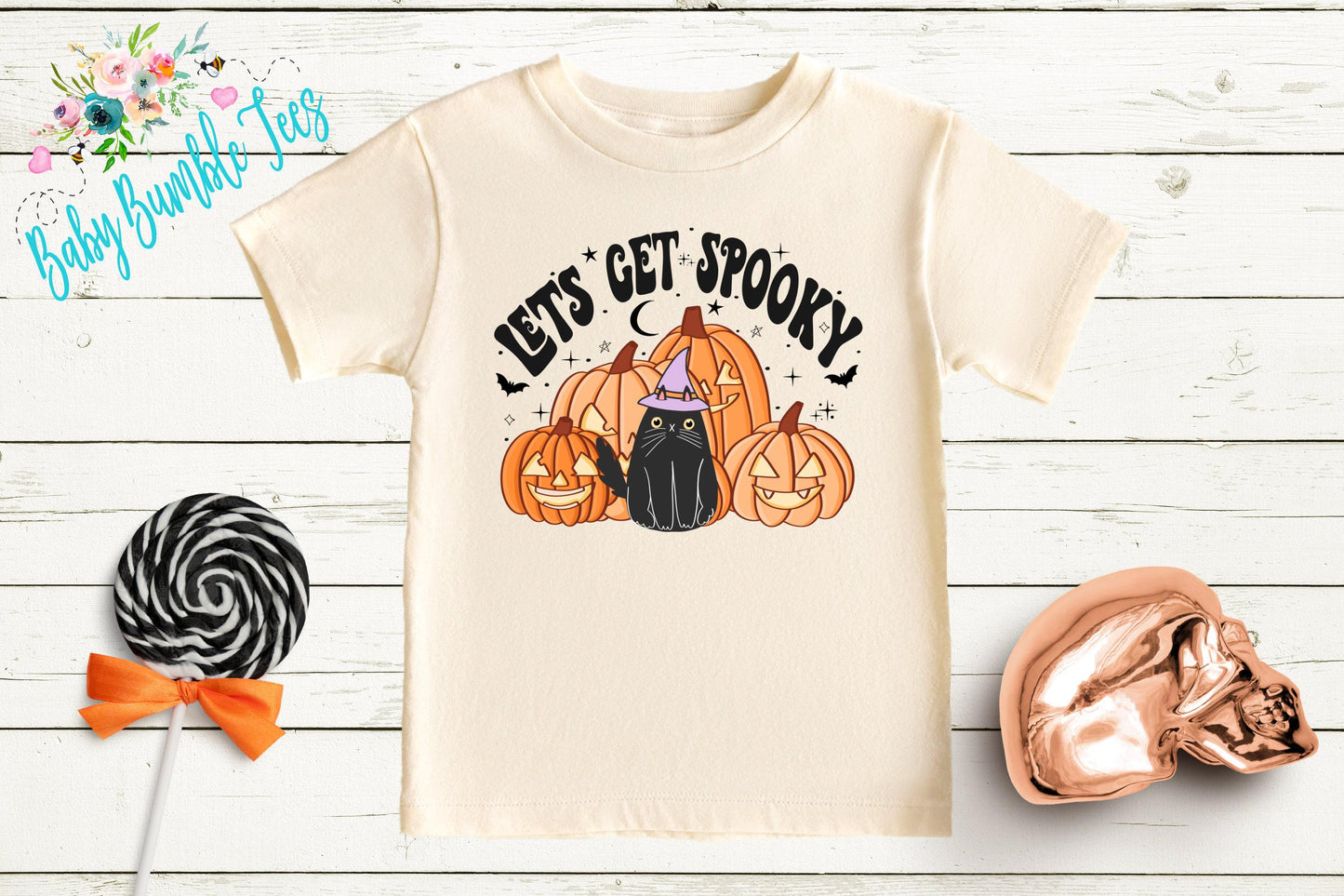 Lets Get Spooky Shirt // Girls Halloween Shirt // Toddler Halloween Shirt // Kids Halloween Shirt // Kids Fall Shirt // Girls Fall Shirt
