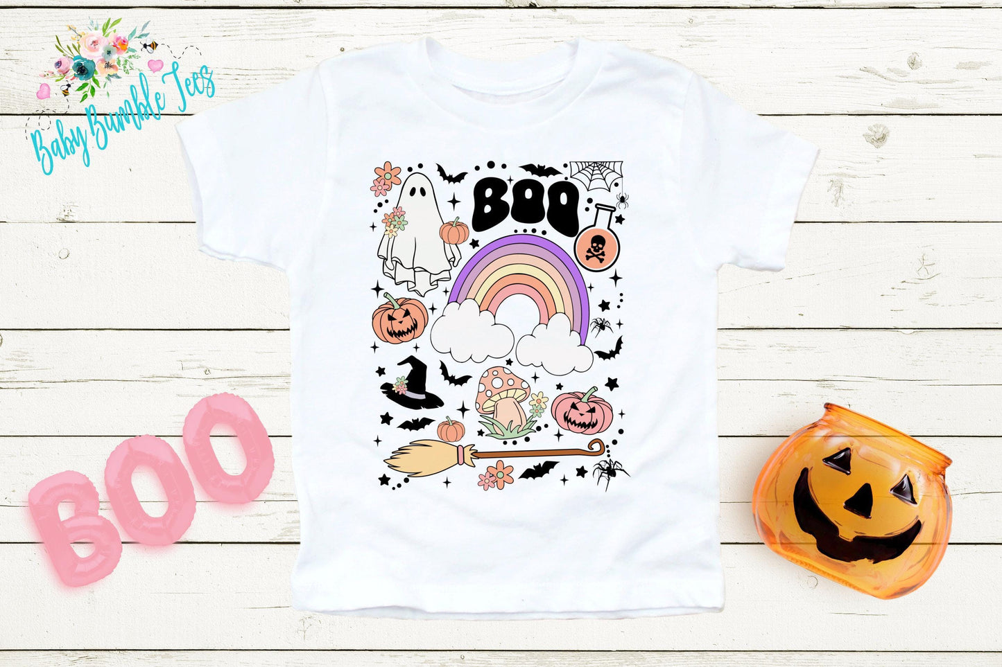 Girls Halloween Shirt // Ghost Retro Halloween Shirt // Toddler Halloween Shirt // Kids Halloween Shirt // Retro Kids Shirt // Pumpkin Patch