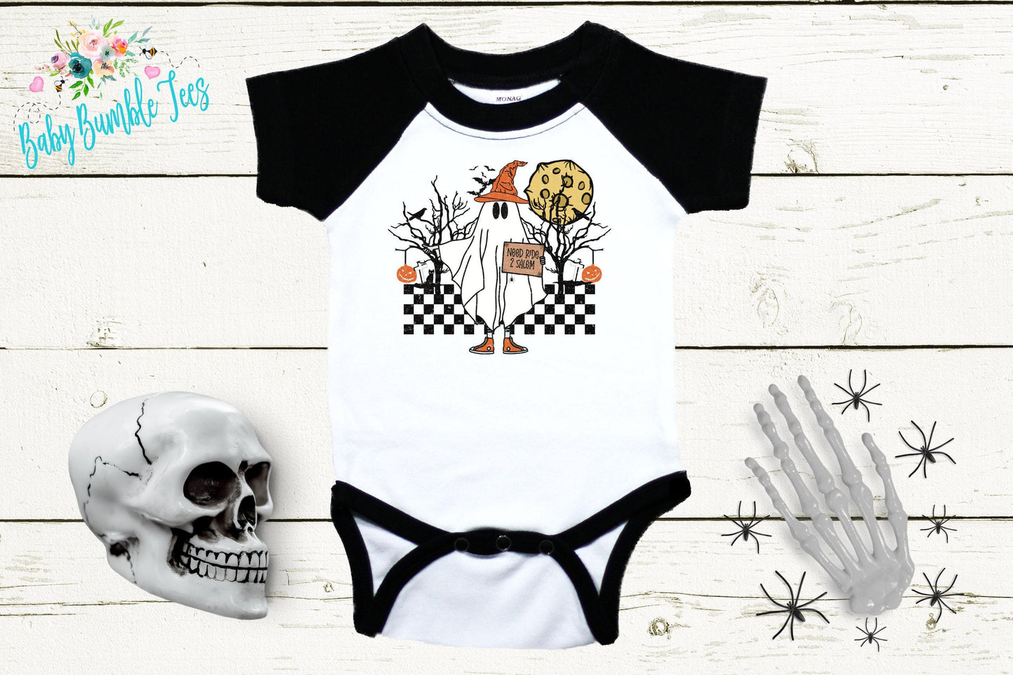 Retro Ghost Bodysuit // Boys Halloween // Kids Fall Shirt // Kids Halloween Shirt // Pumpkin Patch // My First Halloween // Onesies® Brand