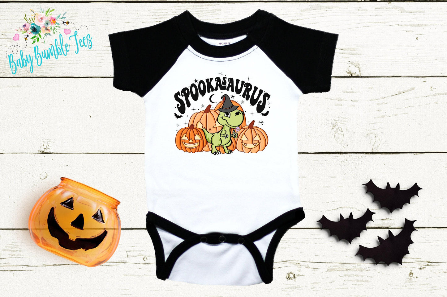 Halloween Dinosaur Bodysuit // Boys Halloween // Kids Fall Shirt // Kids Halloween Shirt // My First Halloween // Retro // Onesies® Brand