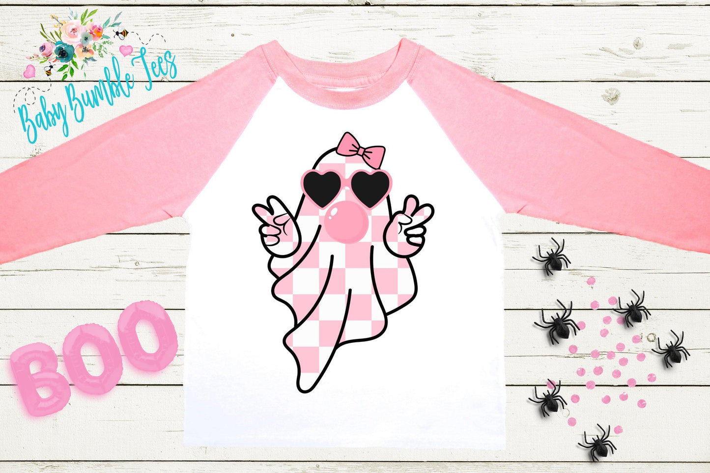 Girls Halloween Ghost Shirt, Pumpkin Patch Tee, Girls Halloween shirt, Kids Toddler T-shirt, Groovy Retro 70's Fall Shirt, Kids Outfit