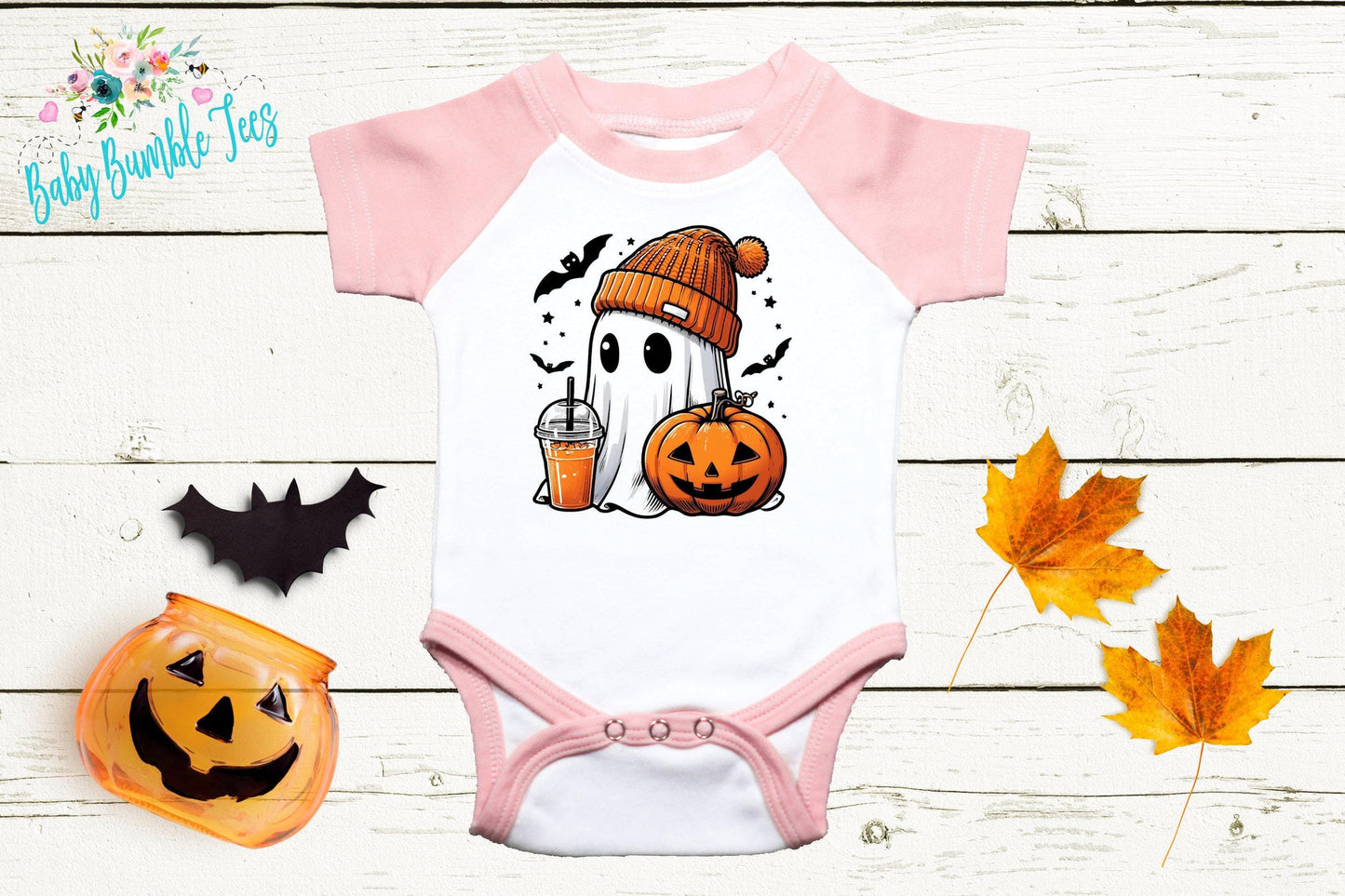 Girls Halloween Bodysuit // Kids Halloween Shirt // Retro Halloween // Kids Fall Shirt // Retro Shirt// Pumpkin Patch // Cute Ghost