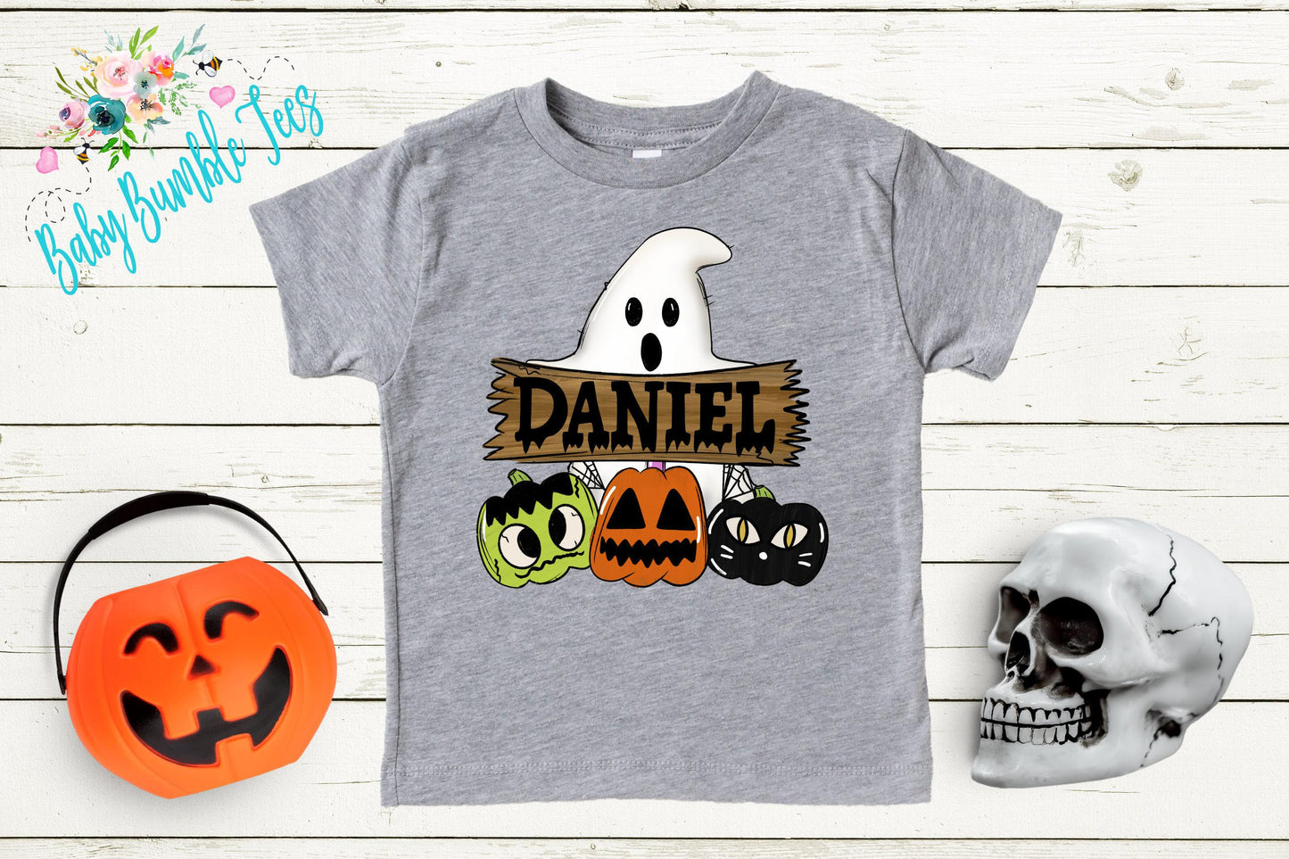 Boys Ghost Shirt // Personalized Name Shirt // Boys Halloween Shirt // Pumpkin Patch Shirt // Kids Halloween Shirt // Kids Fall Shirt