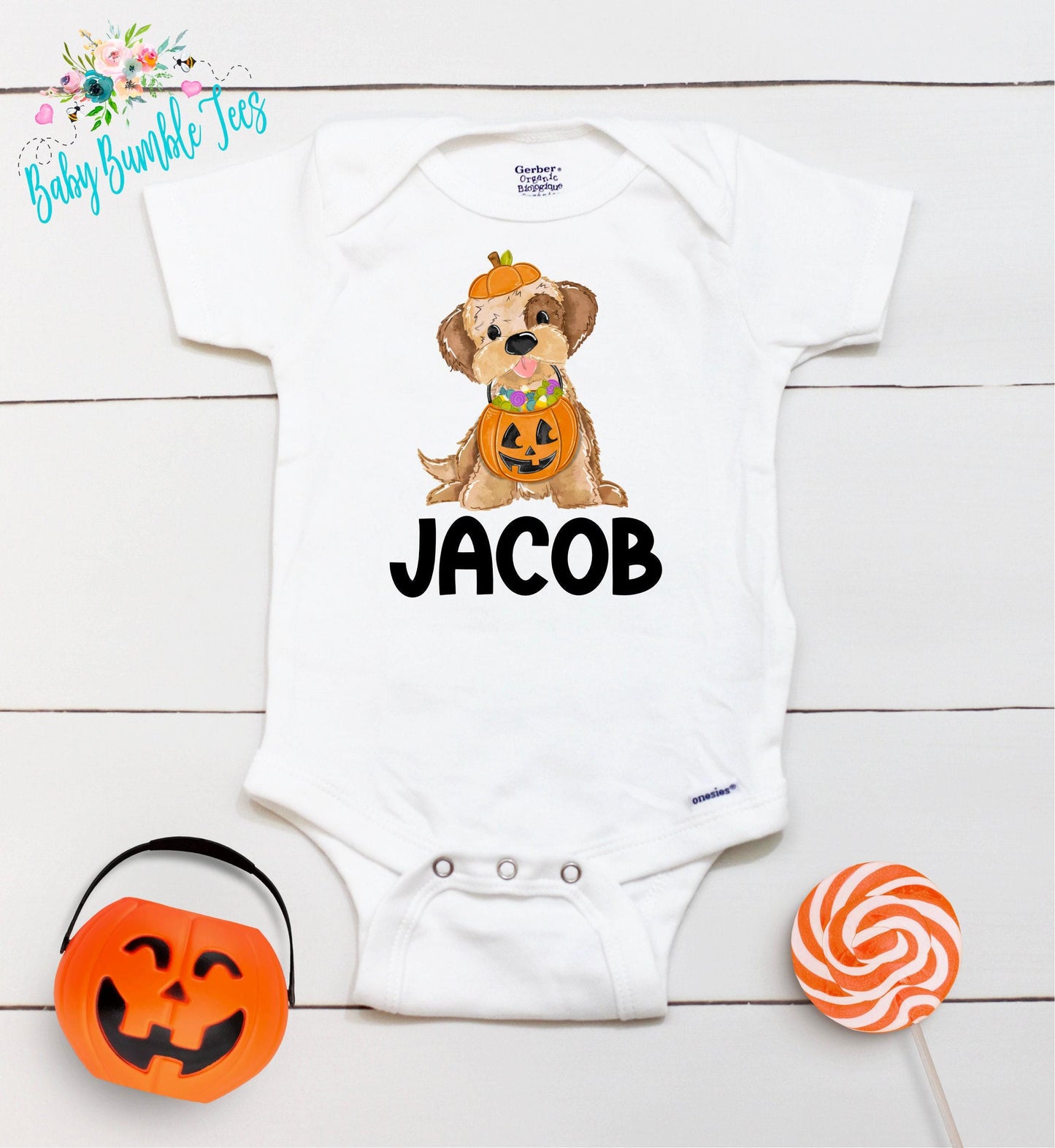 Halloween Dog Bodysuit // Boy Halloween Shirt // Pumpkin Patch // Kids halloween Shirt // First Halloween // Kids Shirt // Onesies® Brand