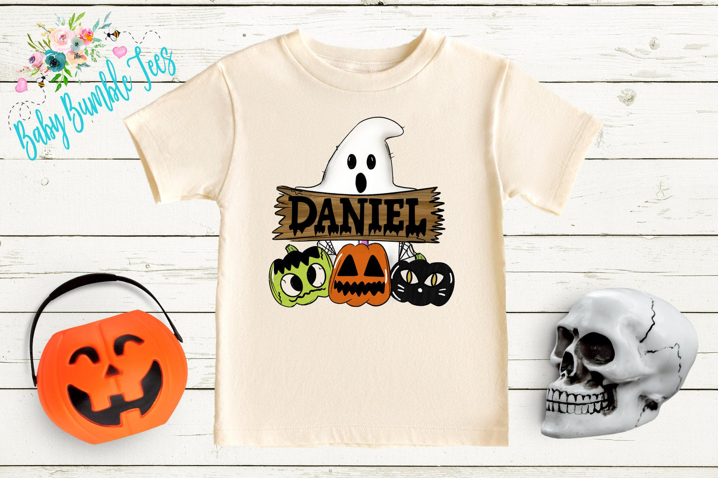 Boys Ghost Shirt // Personalized Name Shirt // Boys Halloween Shirt // Pumpkin Patch Shirt // Kids Halloween Shirt // Kids Fall Shirt