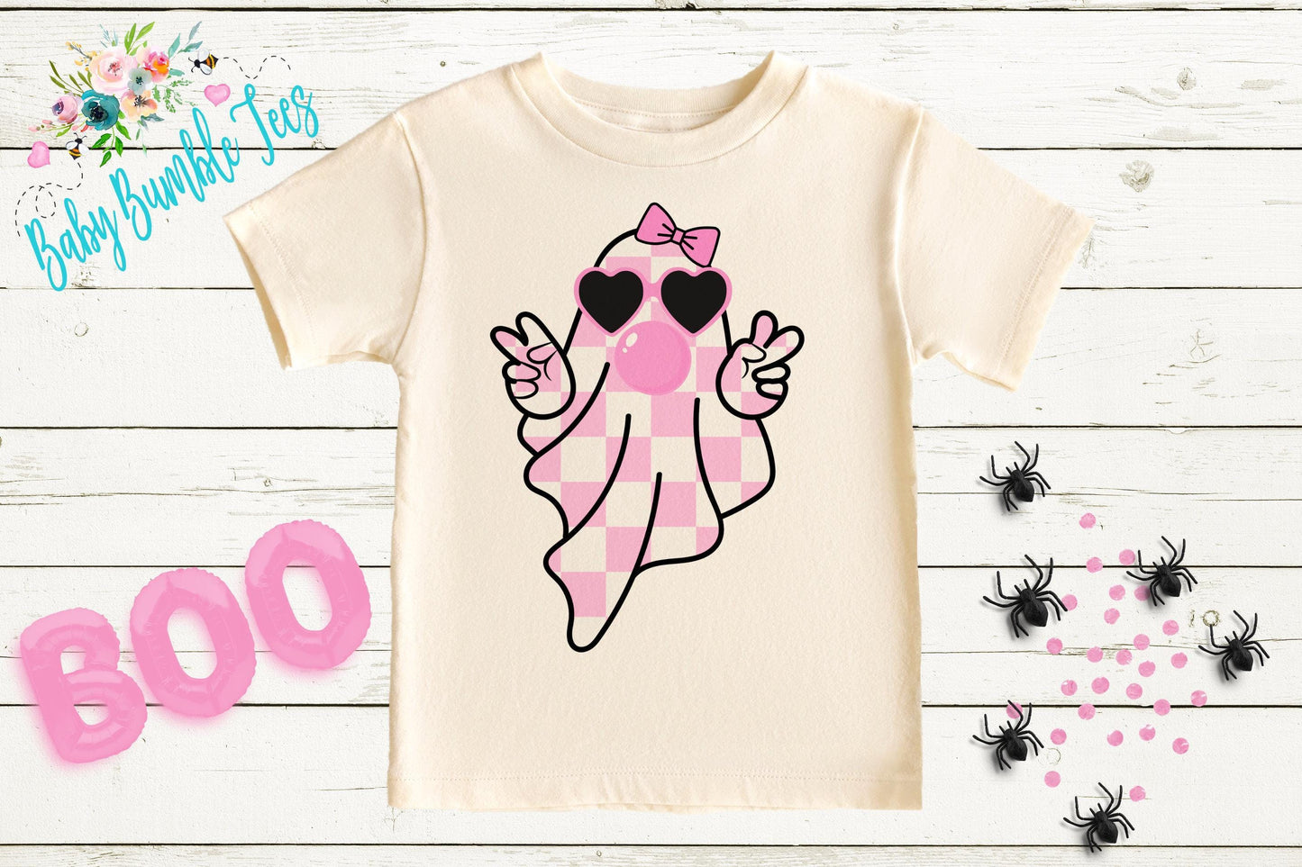 Girls Halloween Ghost Shirt, Pumpkin Patch Tee, Girls Halloween shirt, Kids Toddler T-shirt, Groovy Retro 70's Fall Shirt, Kids Outfit