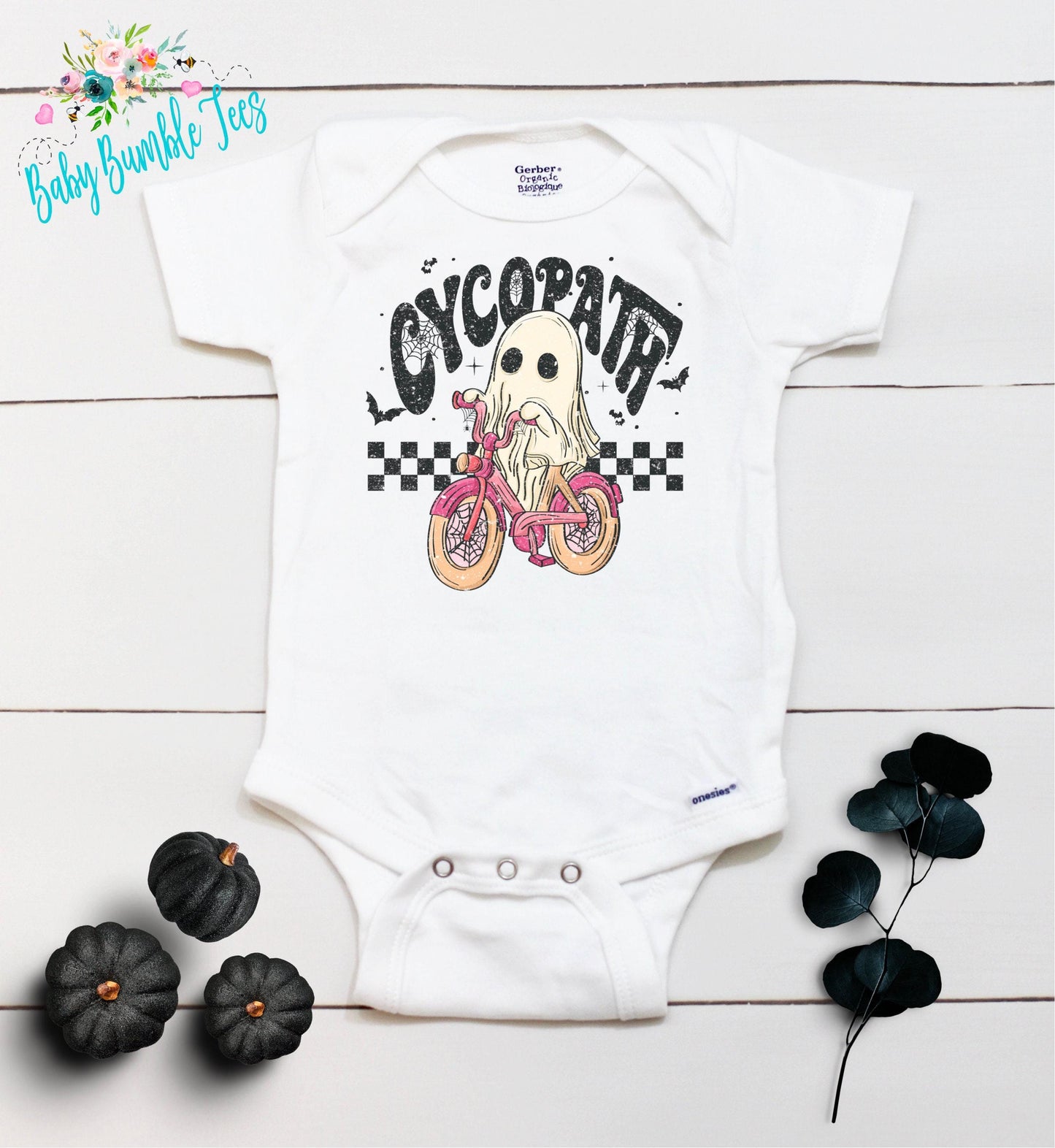 Cycopath Halloween Bodysuit // Girls Halloween // Ghost Kids Shirt // Kids Halloween Shirt // My First Halloween // Funny // Onesies® Brand