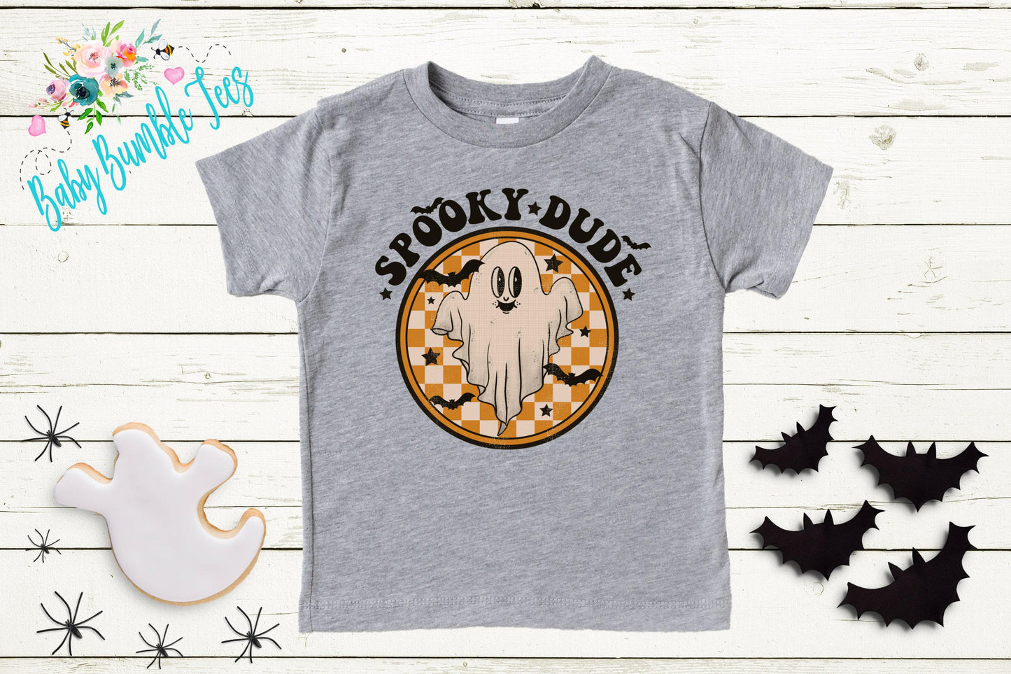 Spooky Dude Shirt // Boys Halloween Shirt // Toddler Halloween Shirt // Kids Halloween Shirt // Retro Ghost Halloween Shirt // Fall Shirt