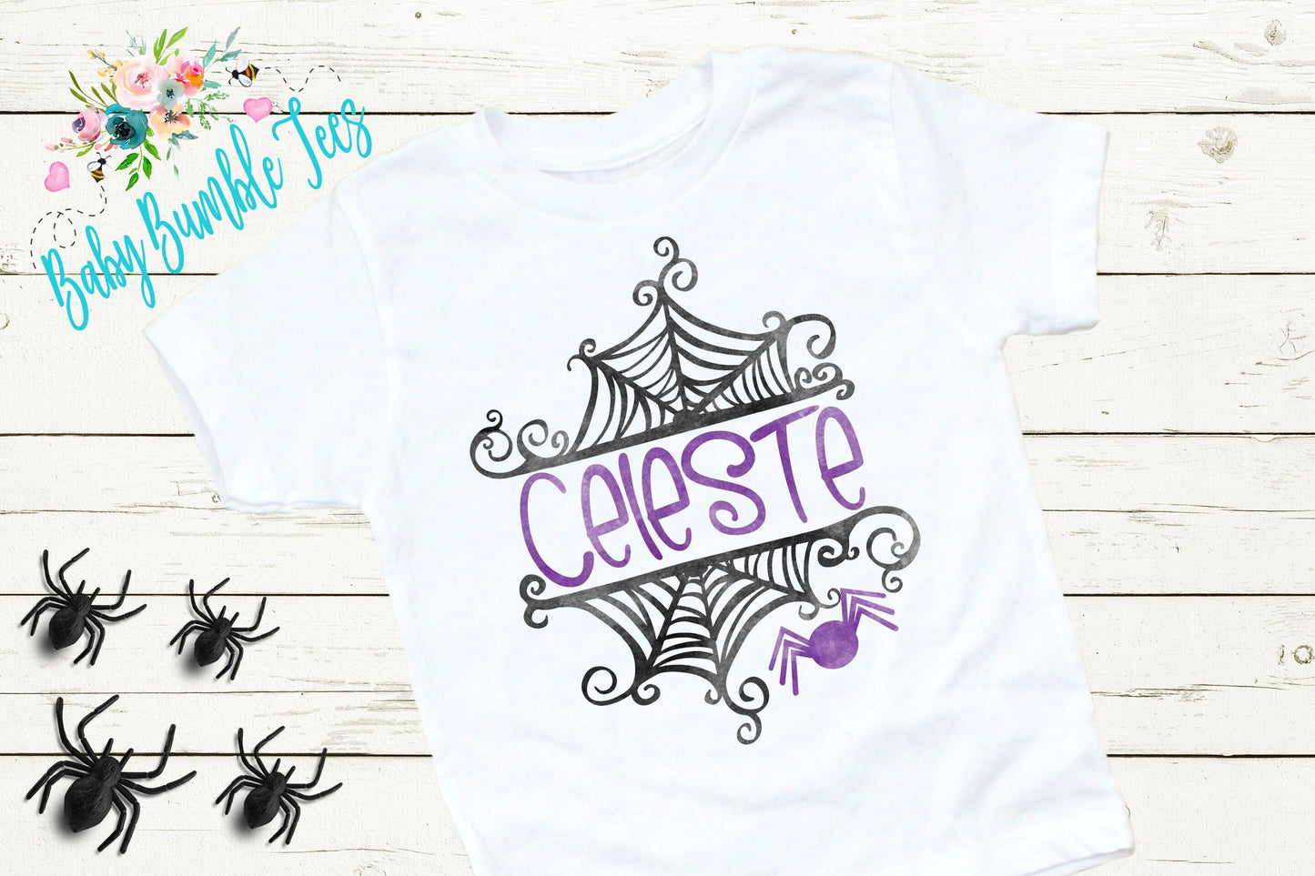 Spider Web Name Shirt // Personalized Name // Girls Halloween Shirt // Spider Web // Toddler Shirt // Kids Shirt // Kids Halloween Shirt